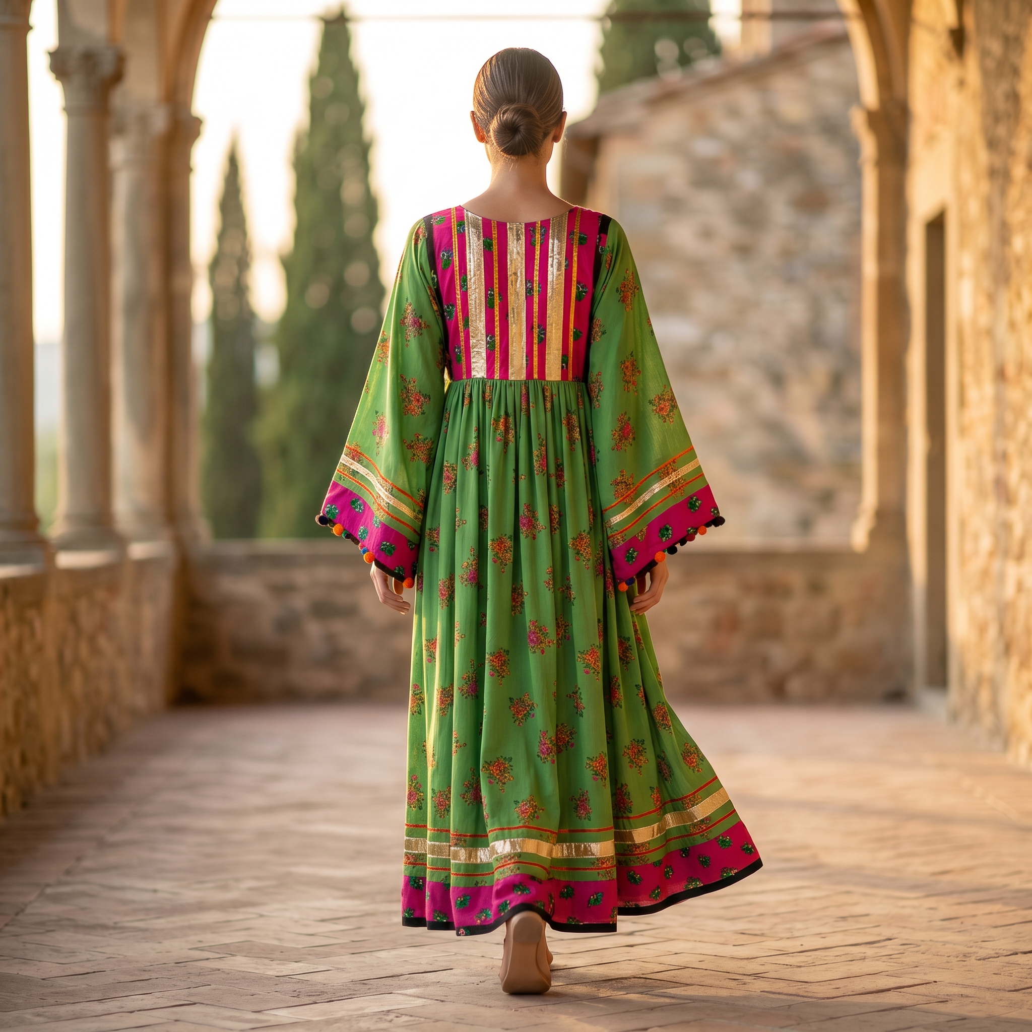 L-XL Banjara Special Chiffon Dress Length 53" Inches