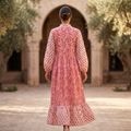 2XL-3XL Bahira Printed Cotton Dress 57" Long Jalabiya TN 259