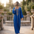 Free Size Elegant Silky Jacquard Kaftan Collection 08