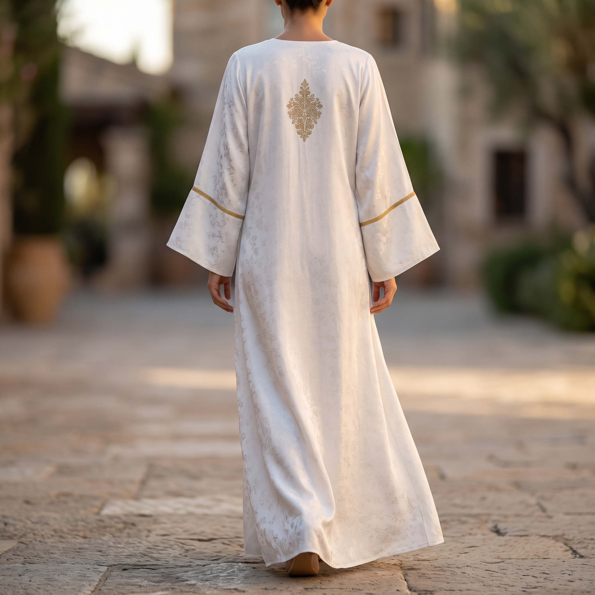 Free Size Elegant Silky Jacquard Kaftan Collection 02