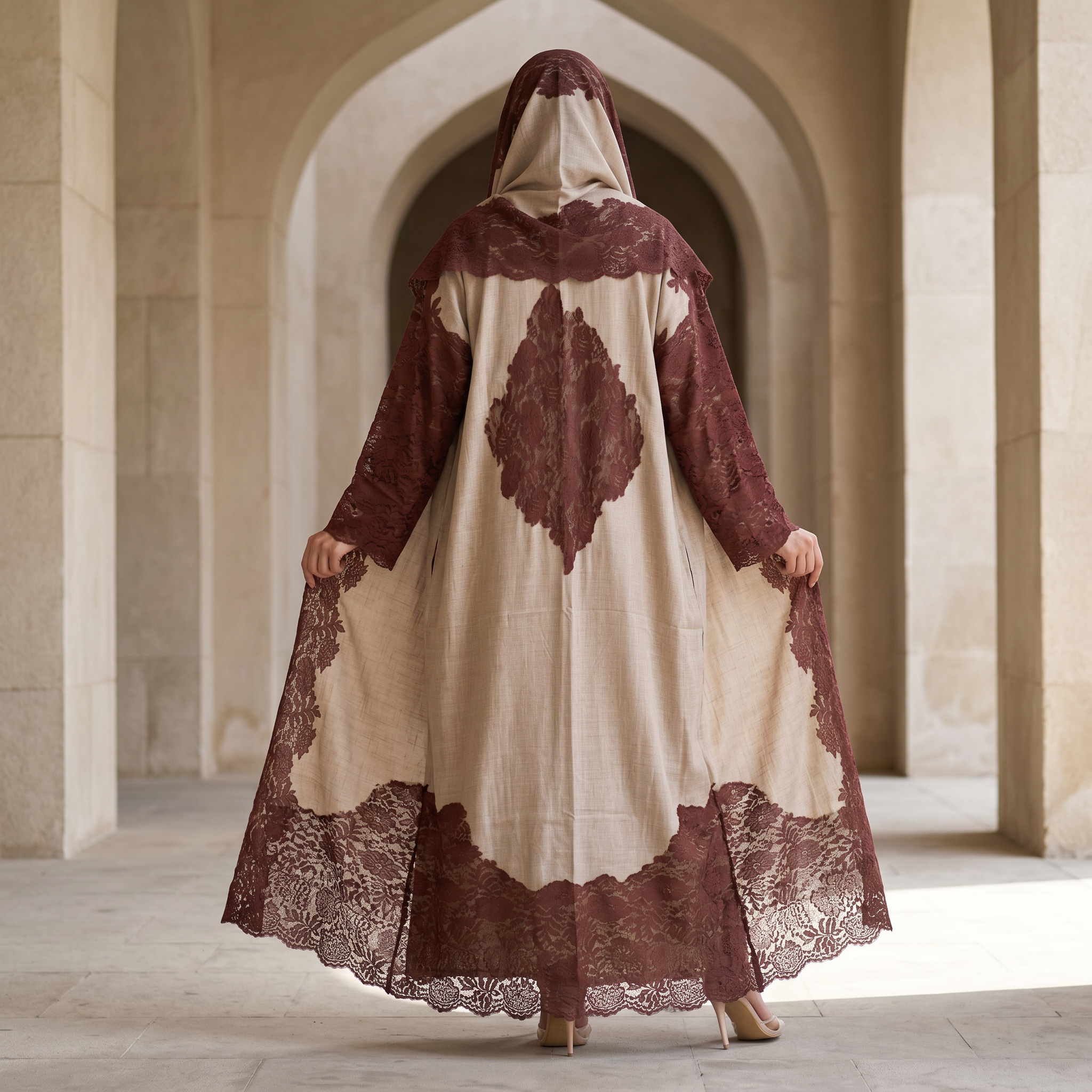 Kashmir Bisht With Sheila 54" Inches