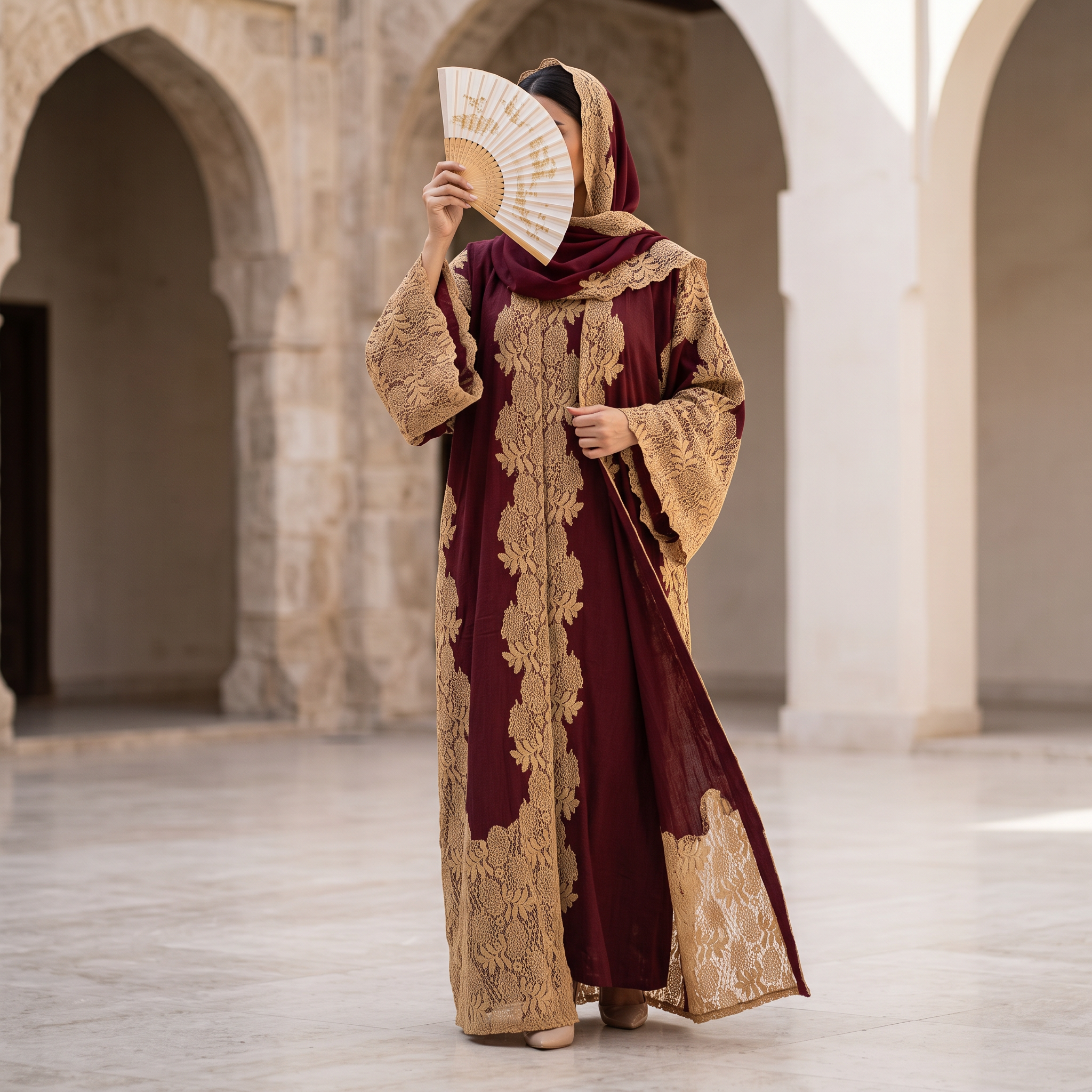 Kashmir Bisht With Sheila 58" Inches Length 954388