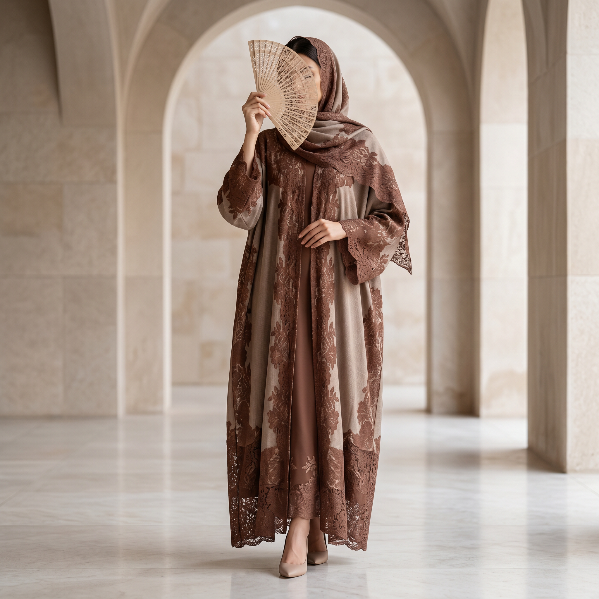 Kashmir Bisht With Sheila 54" Inches