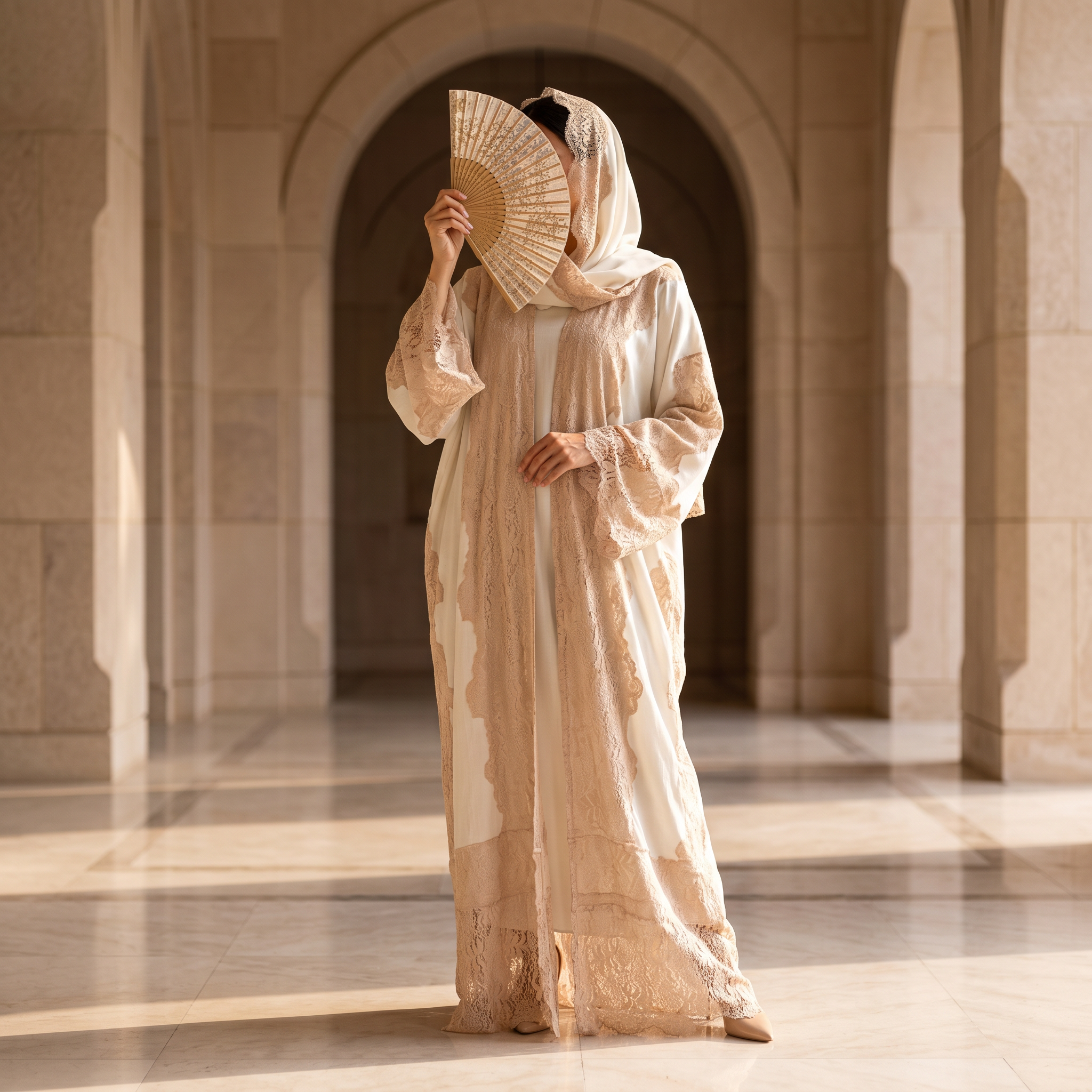 Kashmir Bisht With Sheila 58" Inches