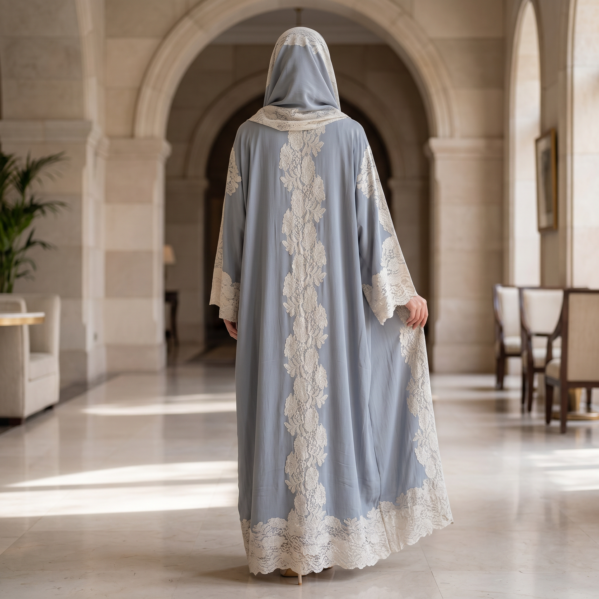 Kashmir Bisht With Sheila 58" Inches