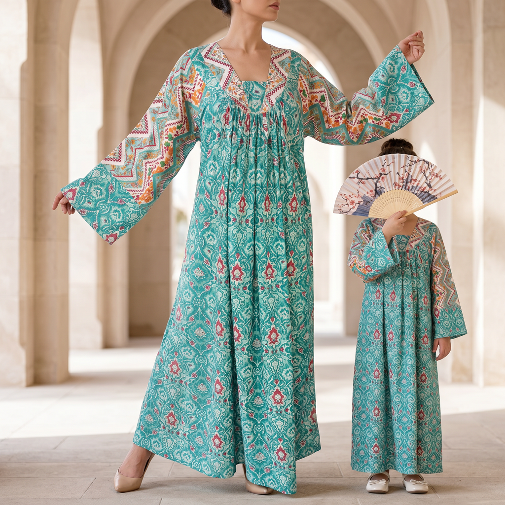 Malkia Cotton Dress Jalabiya