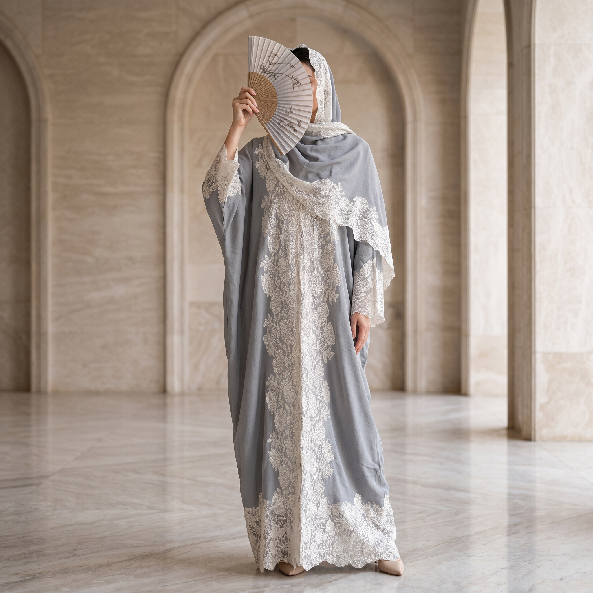 Kashmir Bisht With Sheila 55" Inches