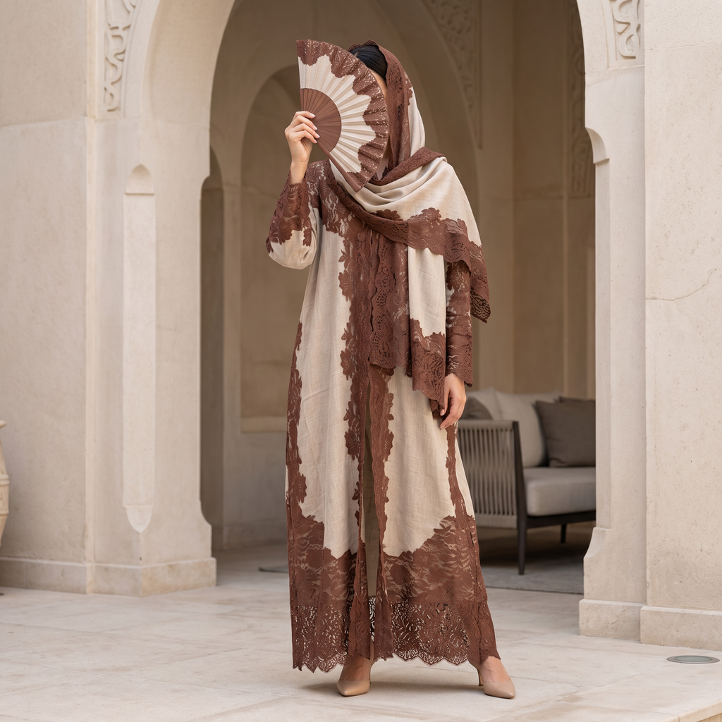 Kashmir Bisht With Sheila 54" Inches