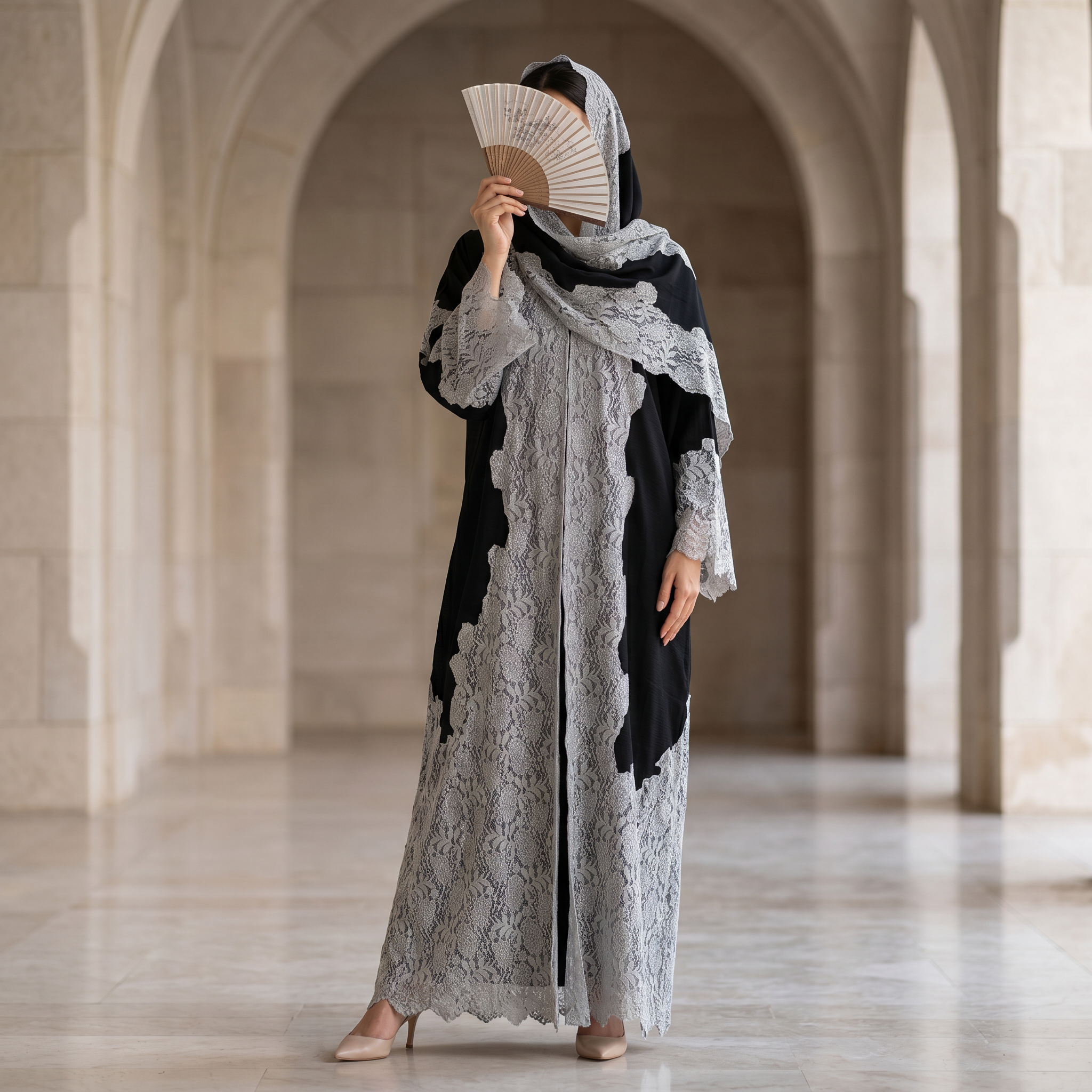 Kashmir Bisht With Sheila 57" Inches