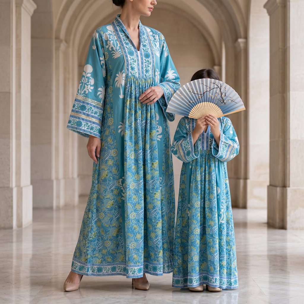 Uraifah Cotton Dress Jalabiya