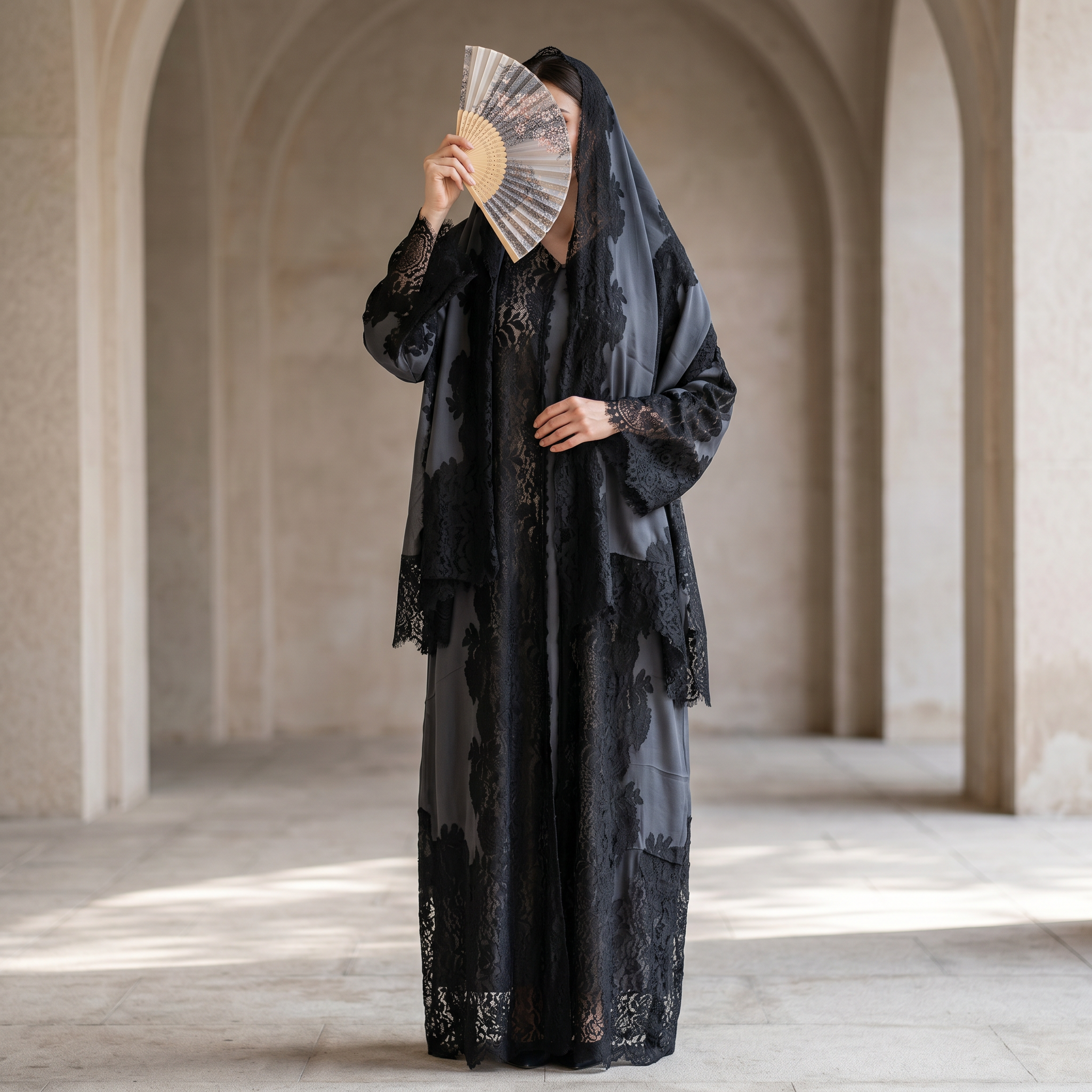 Kashmir Bisht With Sheila 59" Inches