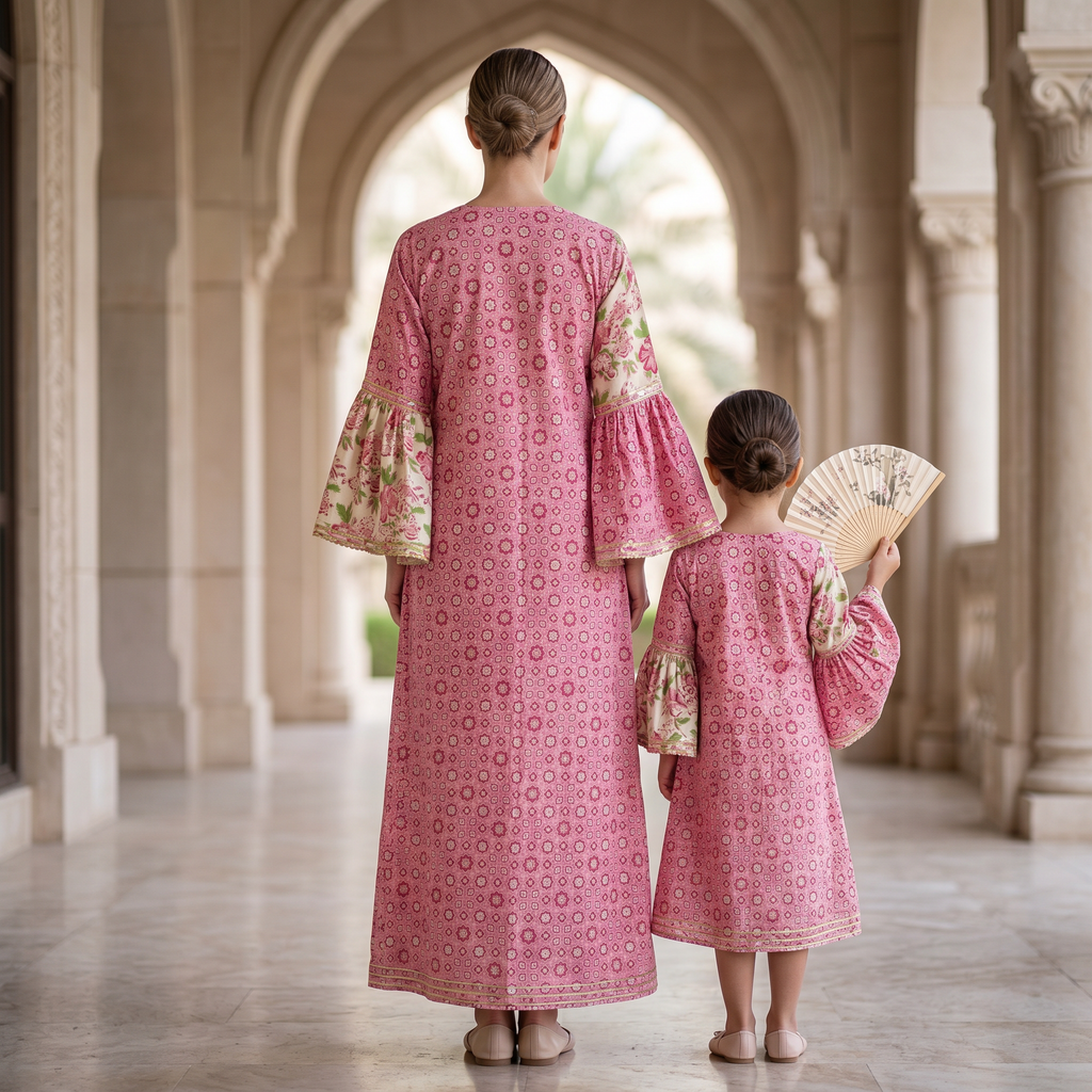 Hoorain Cotton Dress Jalabiya