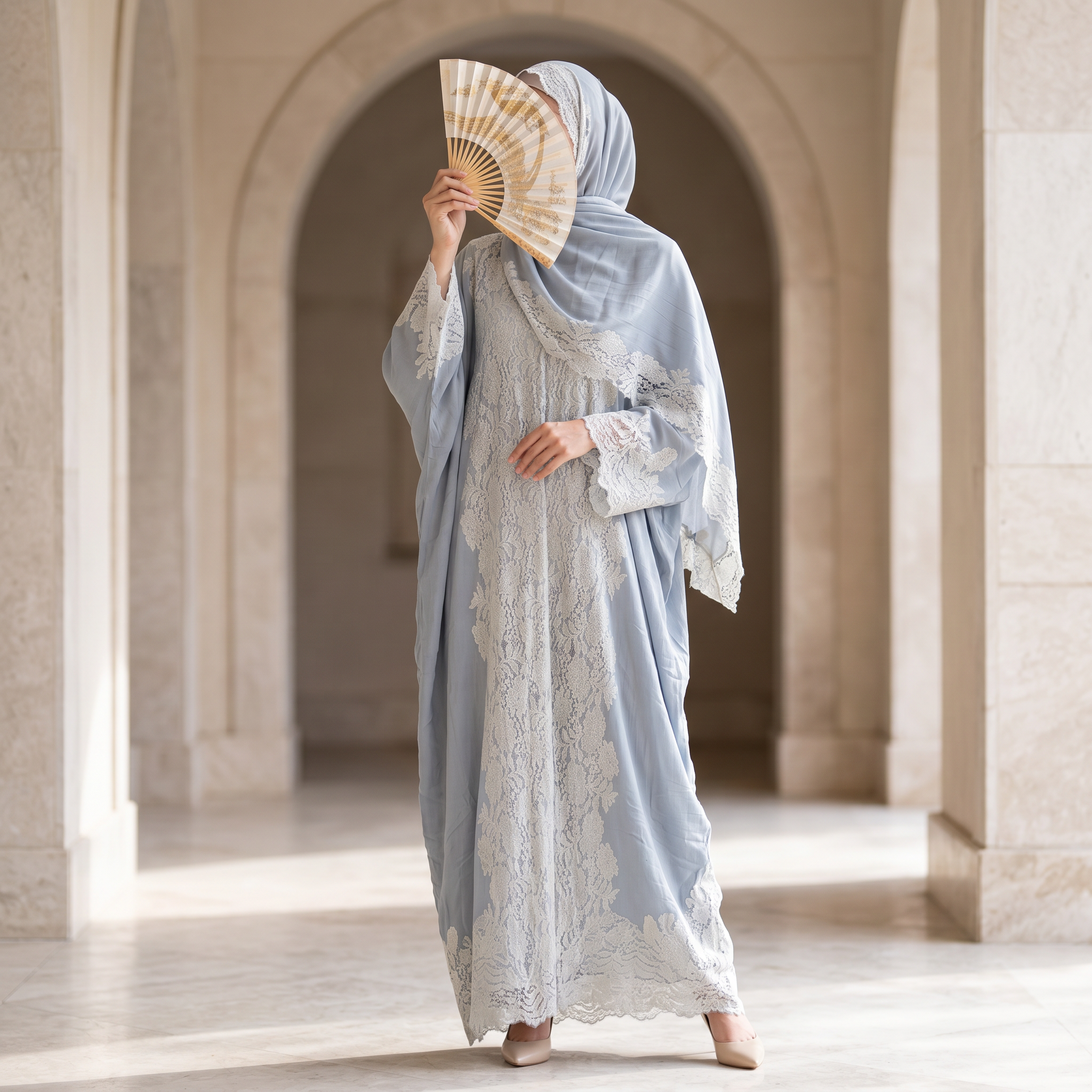 Kashmir Bisht With Sheila 58" Inches