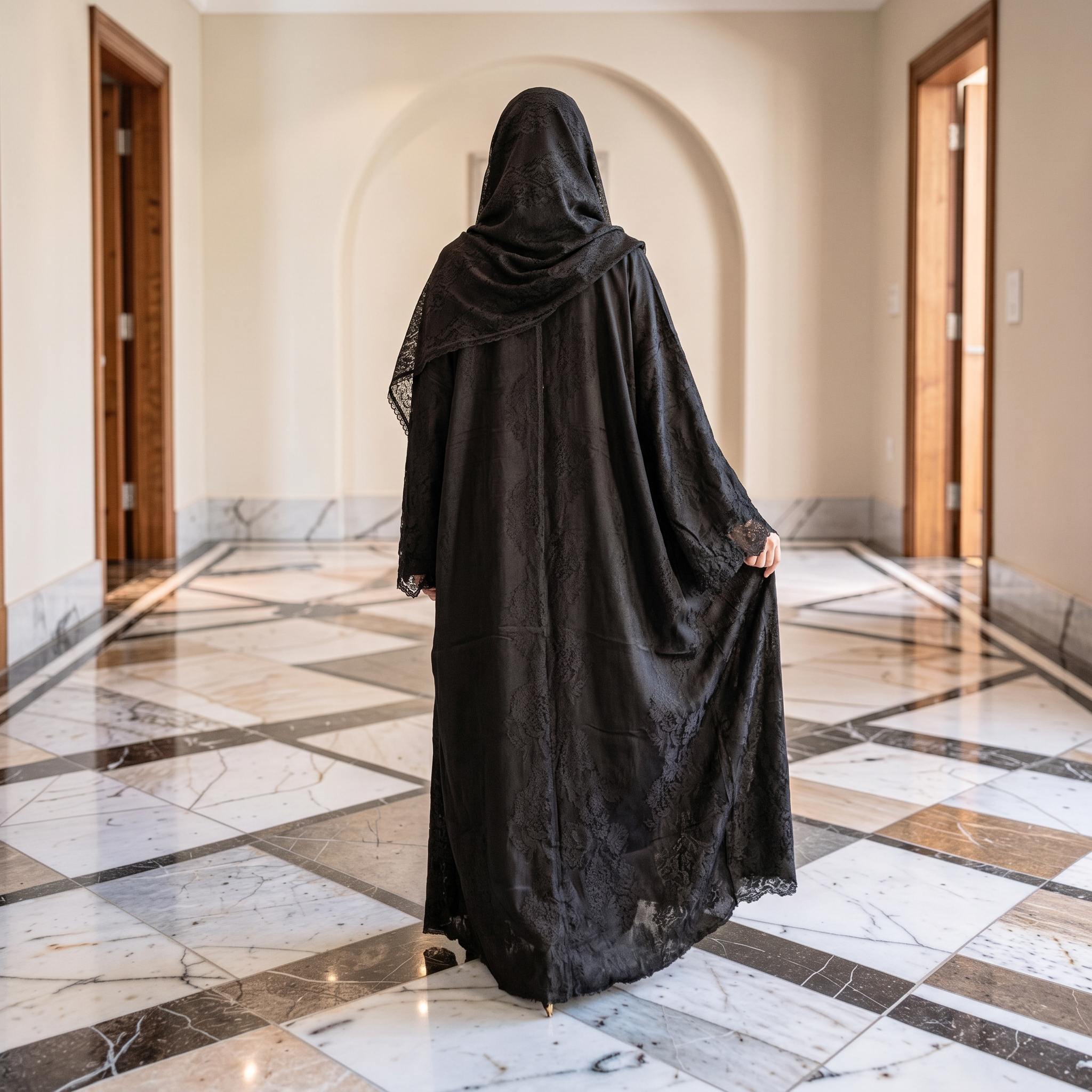 Kashmir Bisht With Sheila 57" Inches
