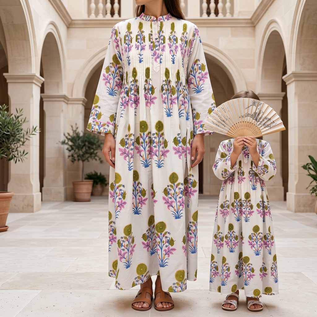 Afra Cotton Dress Jalabiya