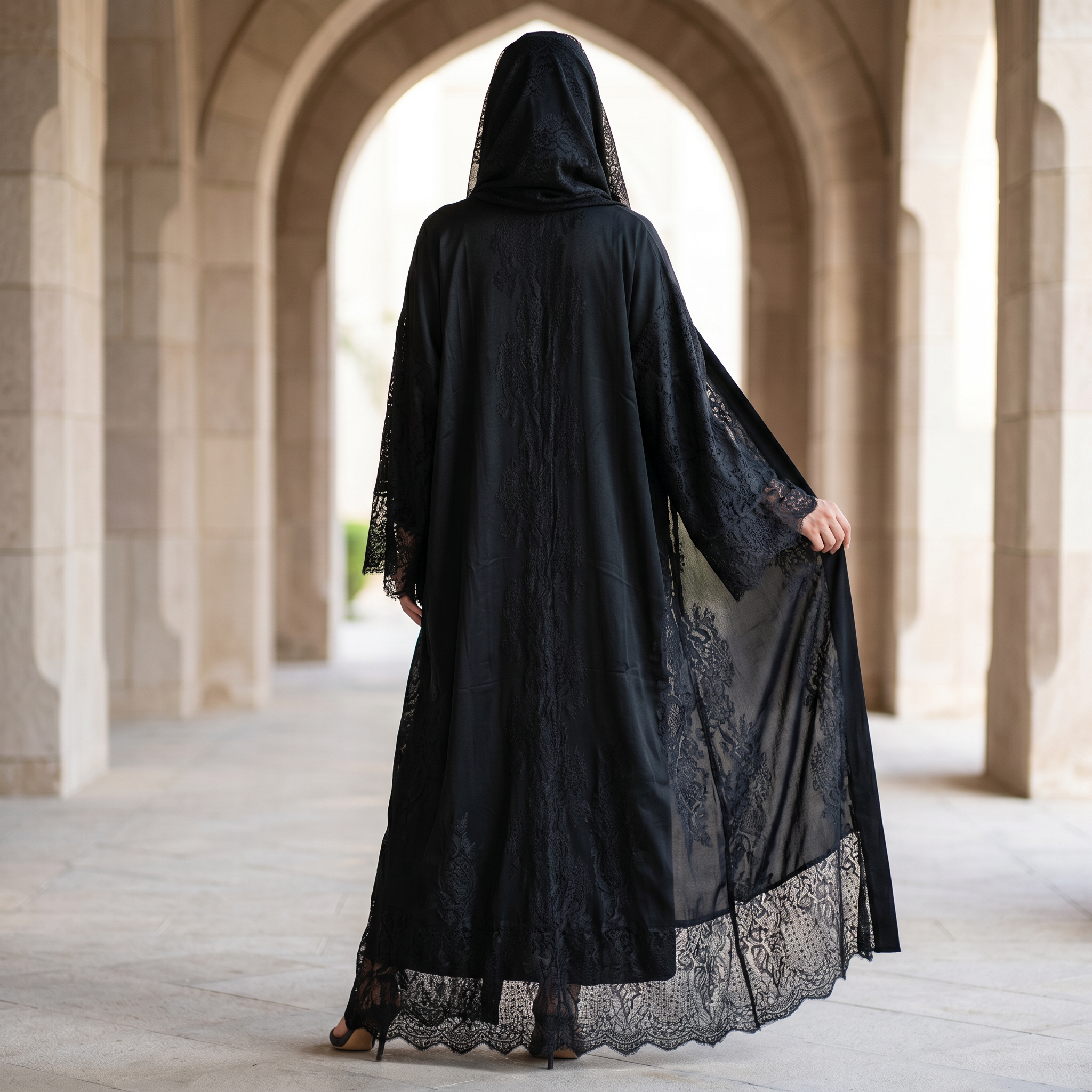 Kashmir Bisht With Sheila 58" Inches