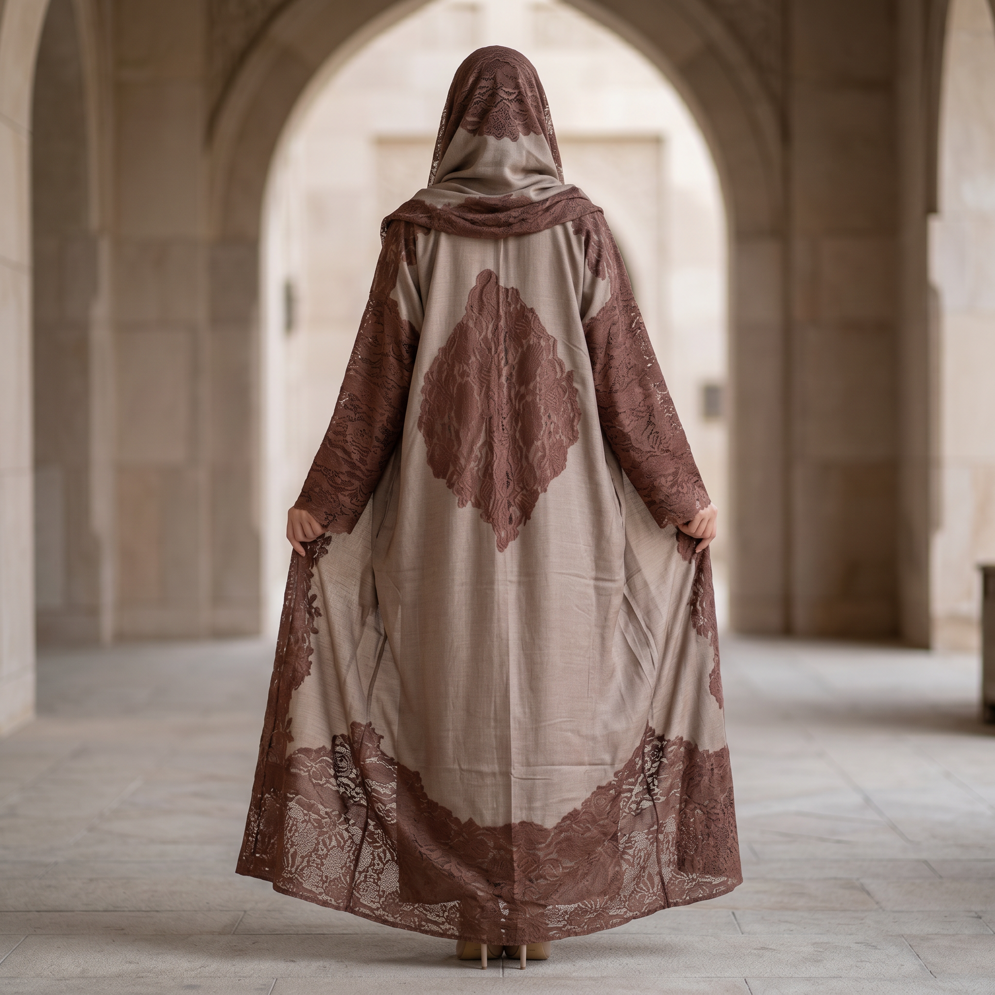 Kashmir Bisht With Sheila 54" Inches