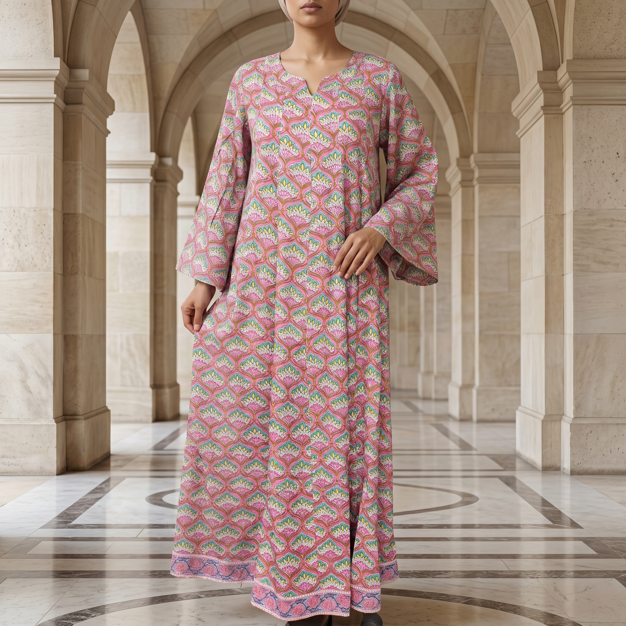 Areeba 03 Cotton Dress Jalabiya
