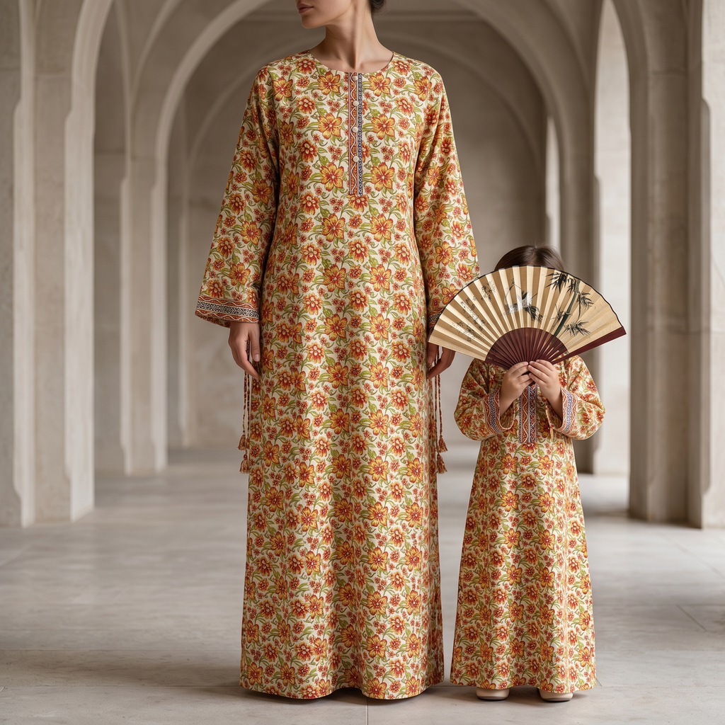 Jasmine Cotton Dress Jalabiya