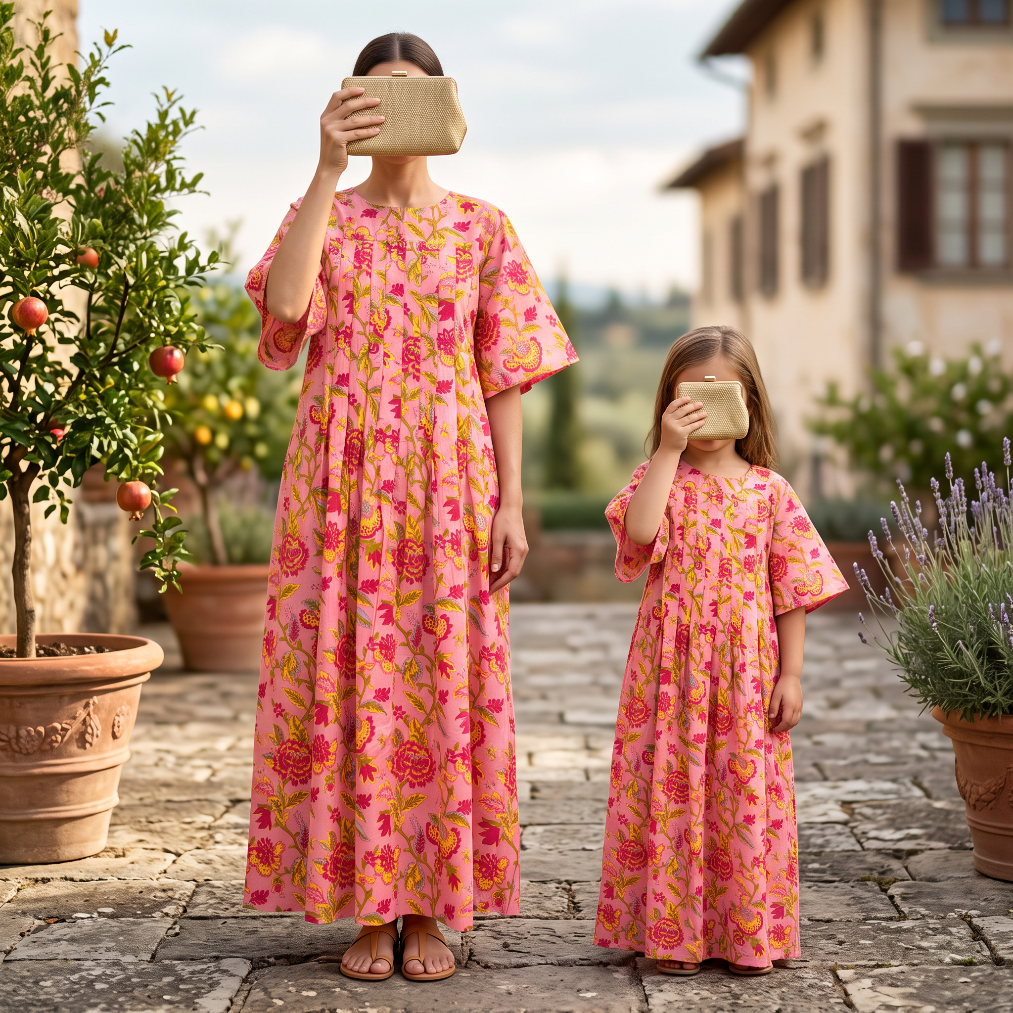 Nahla 100% Premium Indian Cotton Jalabiya – Women’s Long Dress.