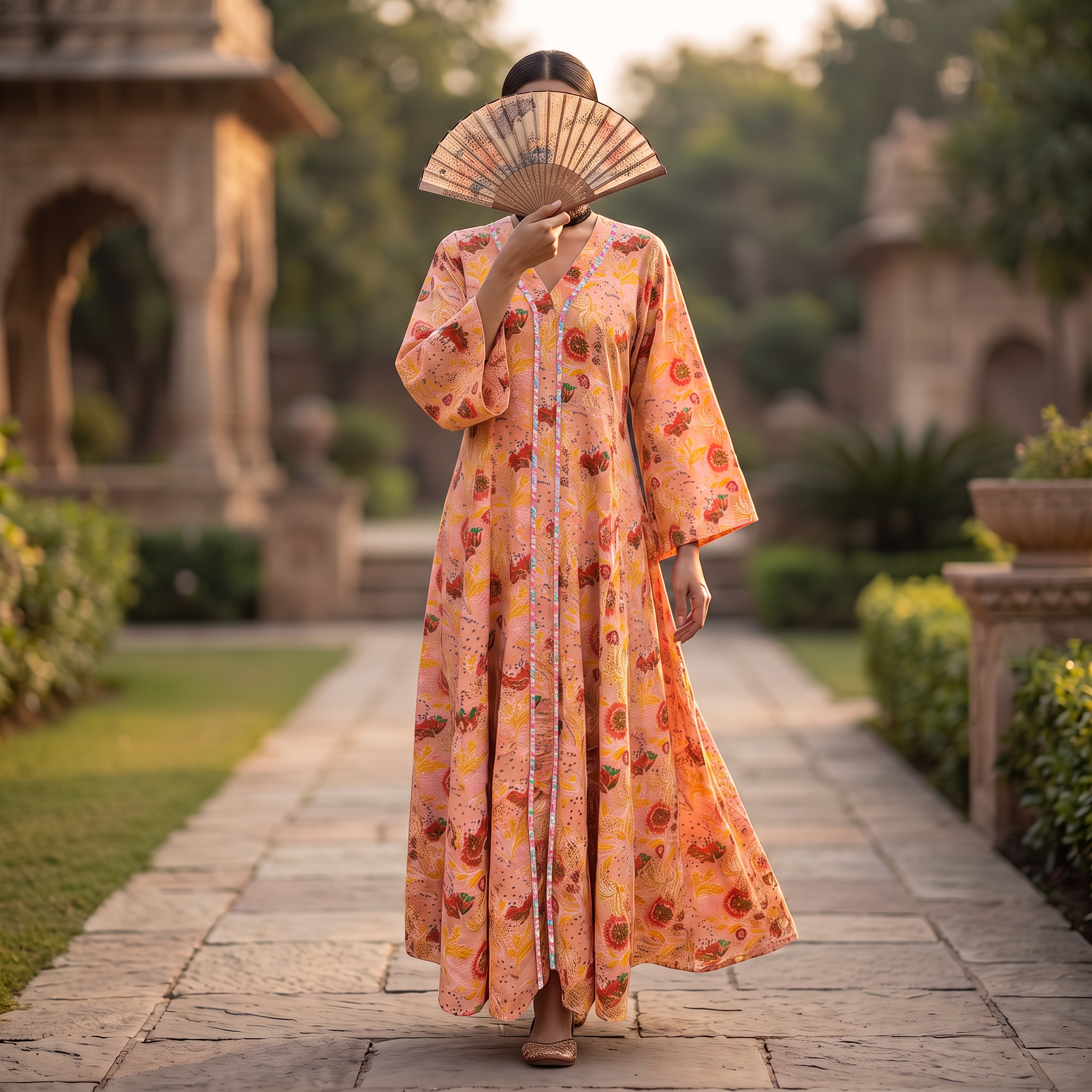 Zeina 100% Premium Indian Cotton Jalabiya – Women’s Long Dress.
