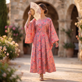 Sophia 100% Premium Indian Cotton Jalabiya – Women’s Long Dress.
