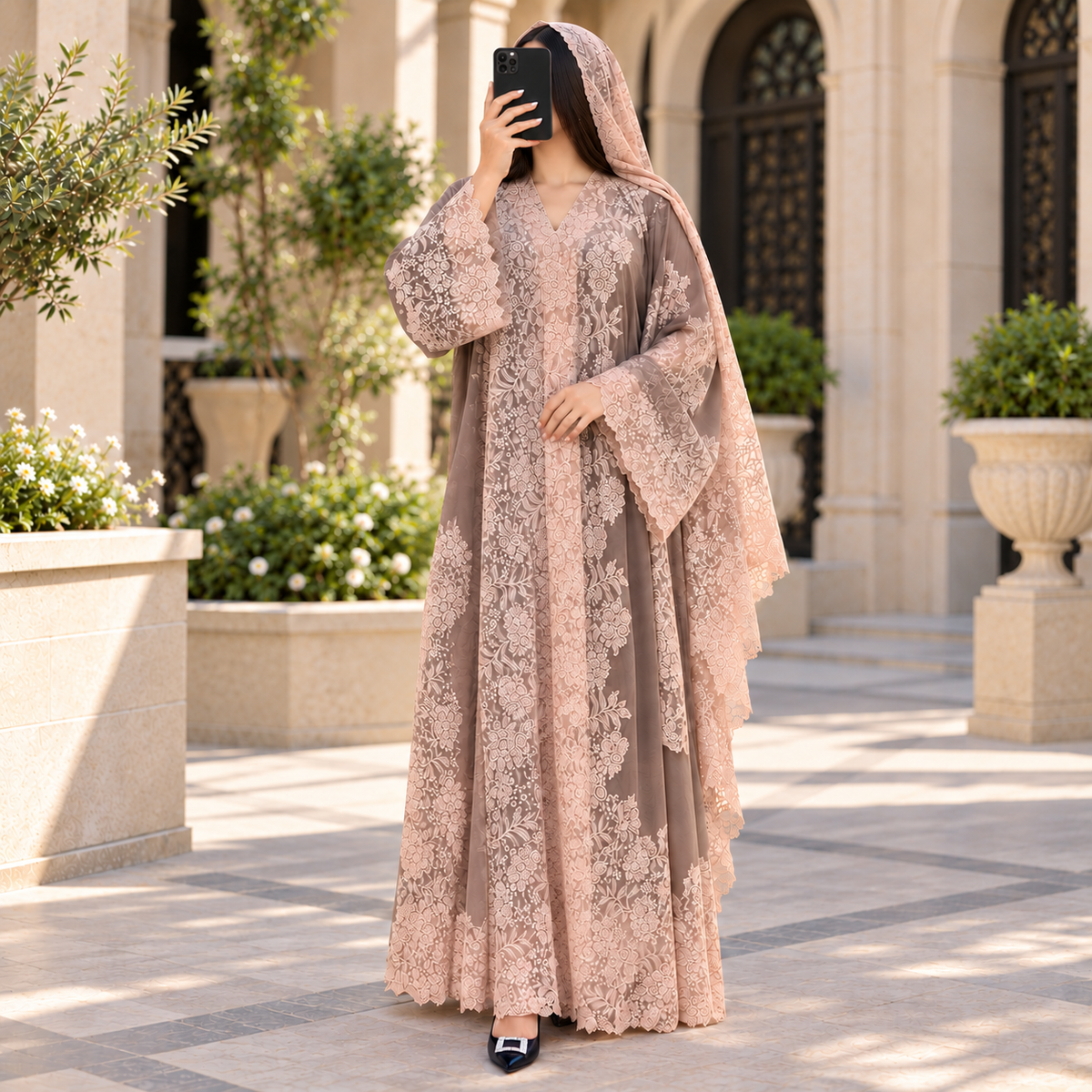 Kashmir Bisht With Sheila 58" Inches Length.