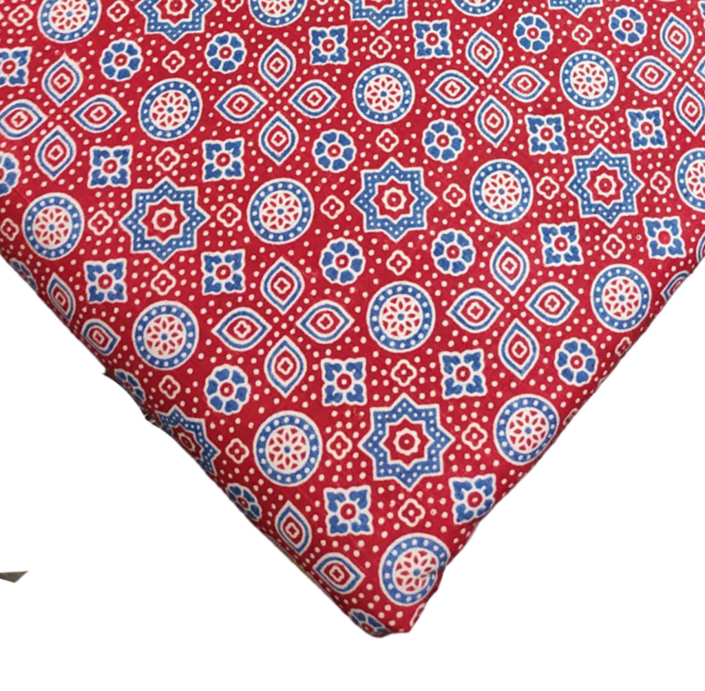 4 Meter Cotton Hand Printed Fabric F-105 JP