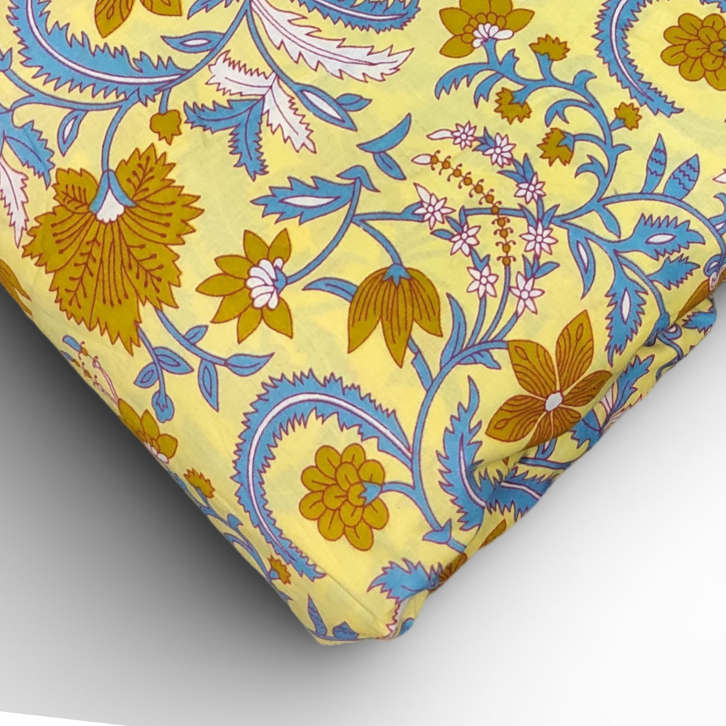 4 Meter Cotton Hand Printed Fabric F-112 JP