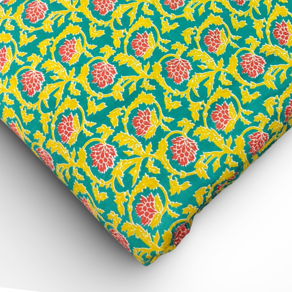 4 Meter Cotton Hand Printed Fabric F-114 JP