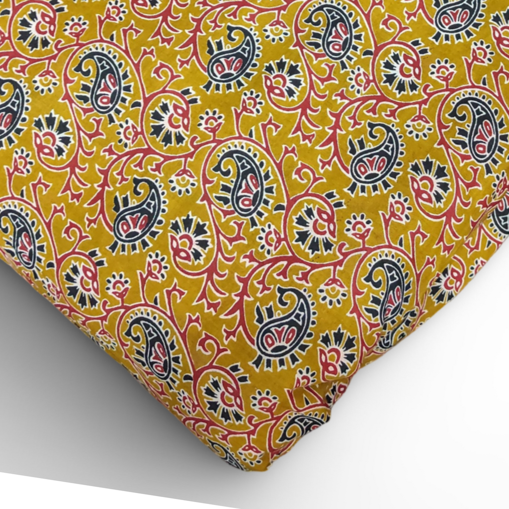 4 Meter Cotton Hand Printed Fabric F-118 JP