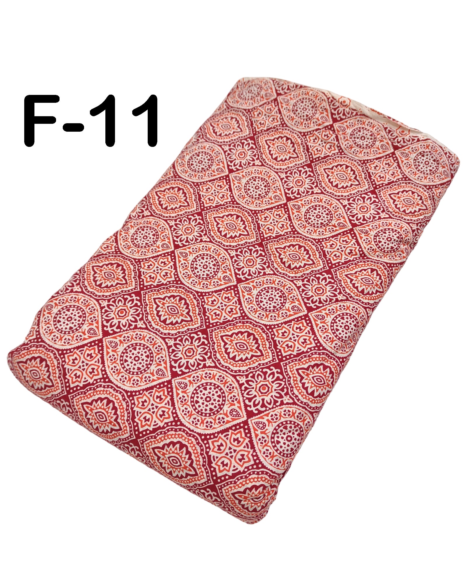 4 Meter Cotton Hand Printed Fabric F-11 JP