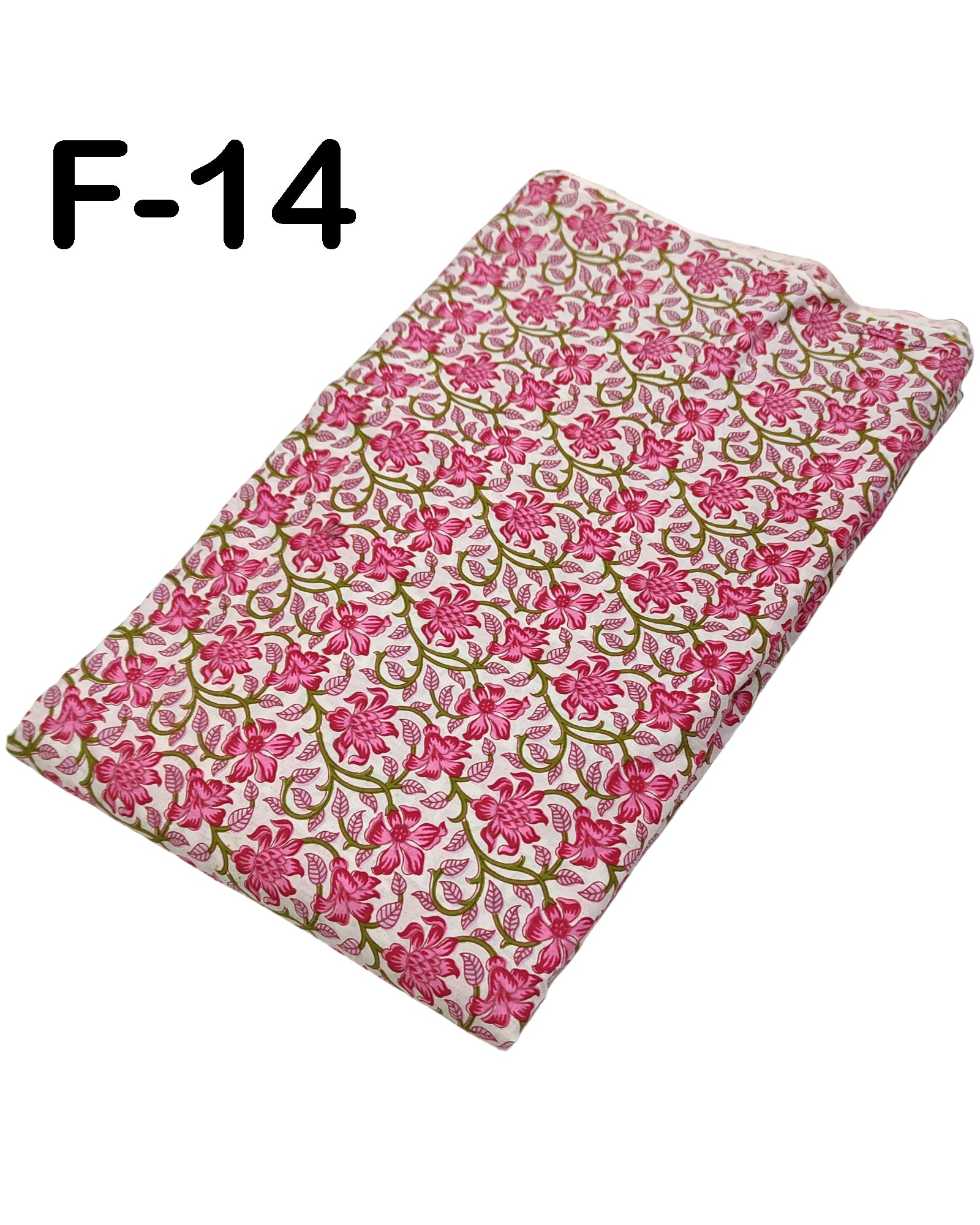4 Meter Cotton Hand Printed Fabric F-14 JP