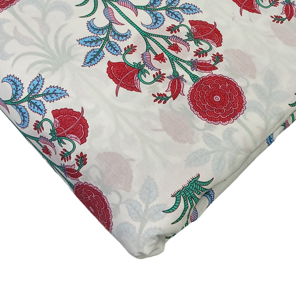 4 Meter Cotton Hand Printed Fabric F-56 JP