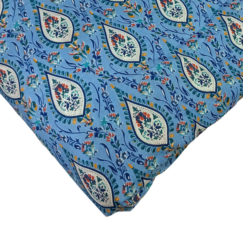 4 Meter Cotton Hand Printed Fabric F-58 JP