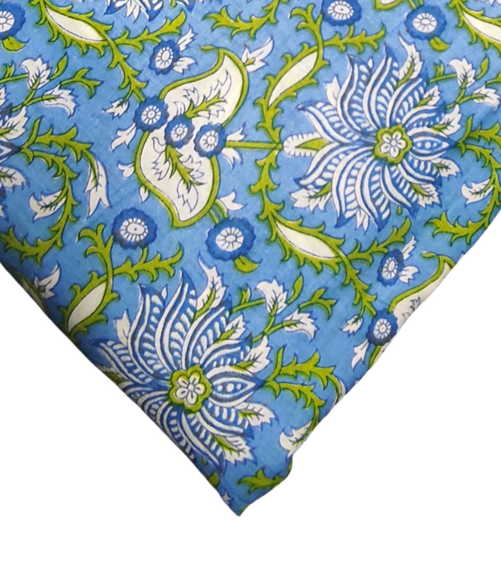 4 Meter Cotton Hand Printed Fabric F-73 JP