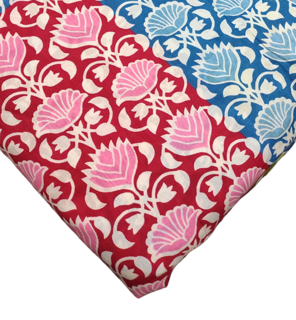 4 Meter Cotton Hand Printed Fabric F-75 JP