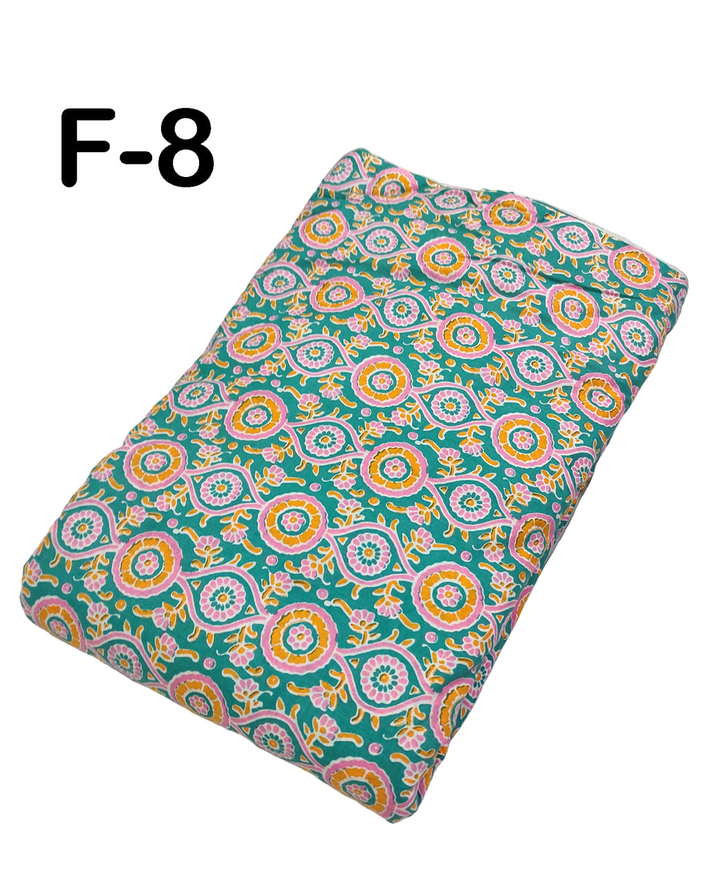 4 Meter Cotton Hand Printed Fabric F-8 JP