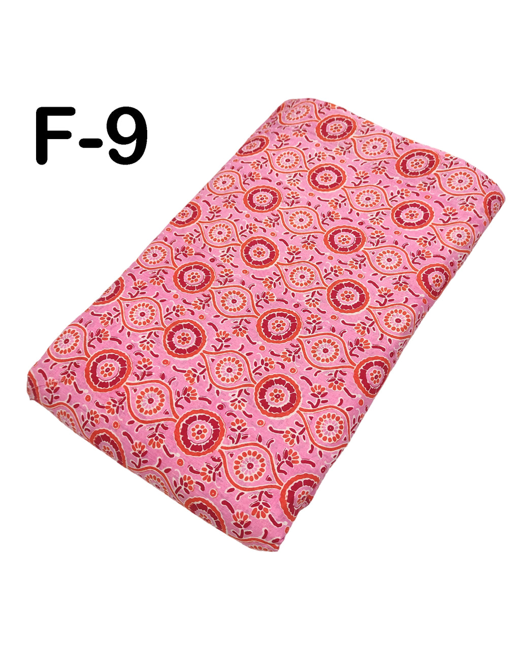 4 Meter Cotton Hand Printed Fabric F-9 JP