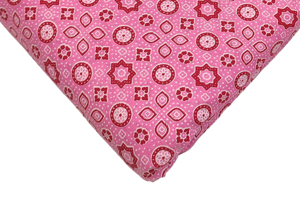 4 Meter Cotton Hand Printed Fabric F-10 JP