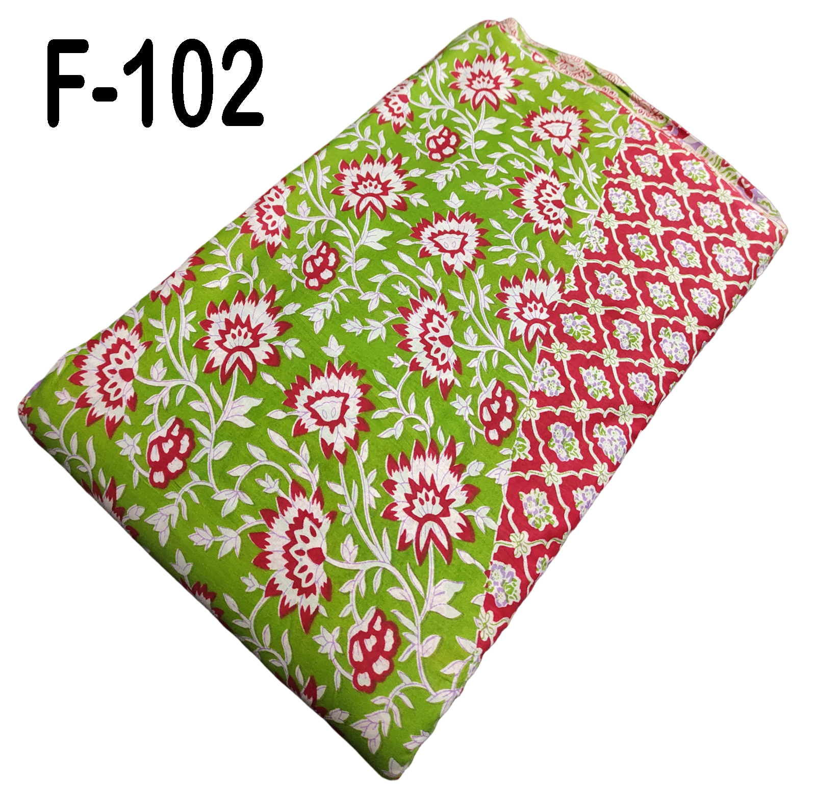 4 Meter Cotton Hand Printed Fabric F-102 JP