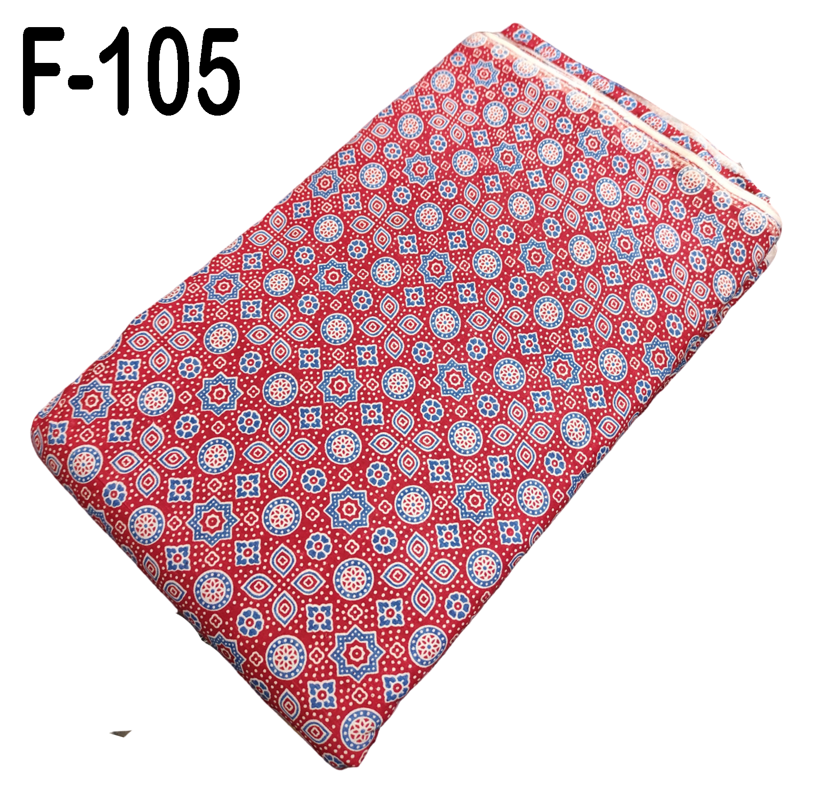 4 Meter Cotton Hand Printed Fabric F-105 JP