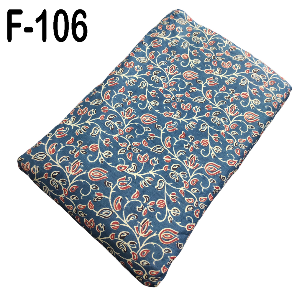 4 Meter Cotton Hand Printed Fabric F-106 JP
