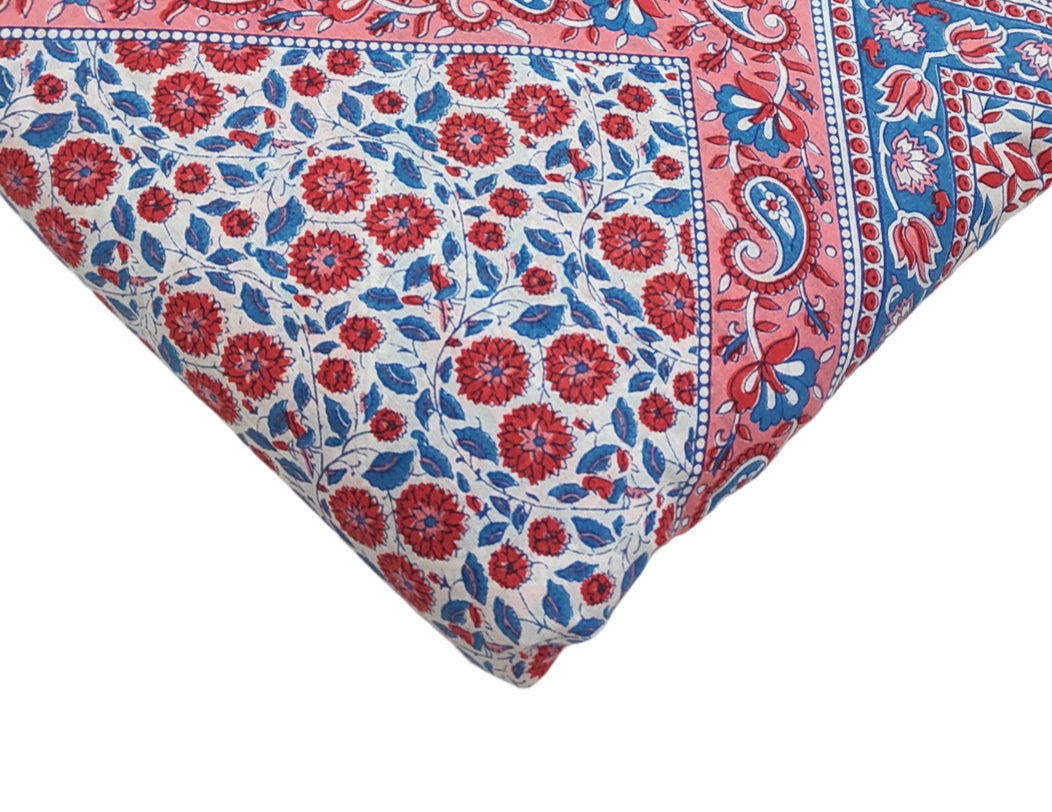 4 Meter Cotton Hand Printed Fabric F-18 JP