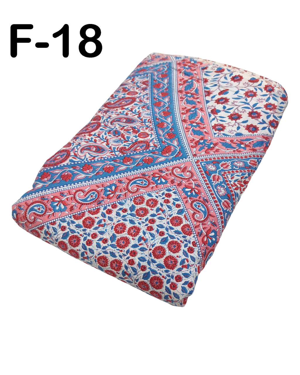 4 Meter Cotton Hand Printed Fabric F-18 JP