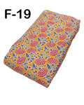 4 Meter Cotton Hand Printed Fabric F-19 JP