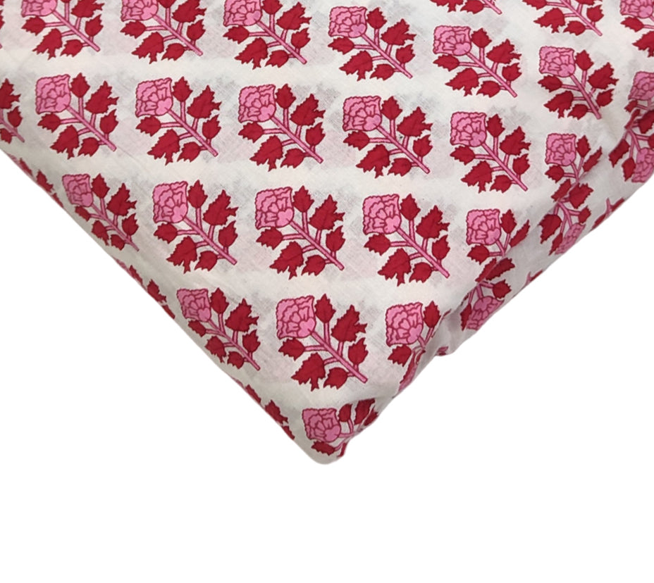 4 Meter Cotton Hand Printed Fabric F-20 JP