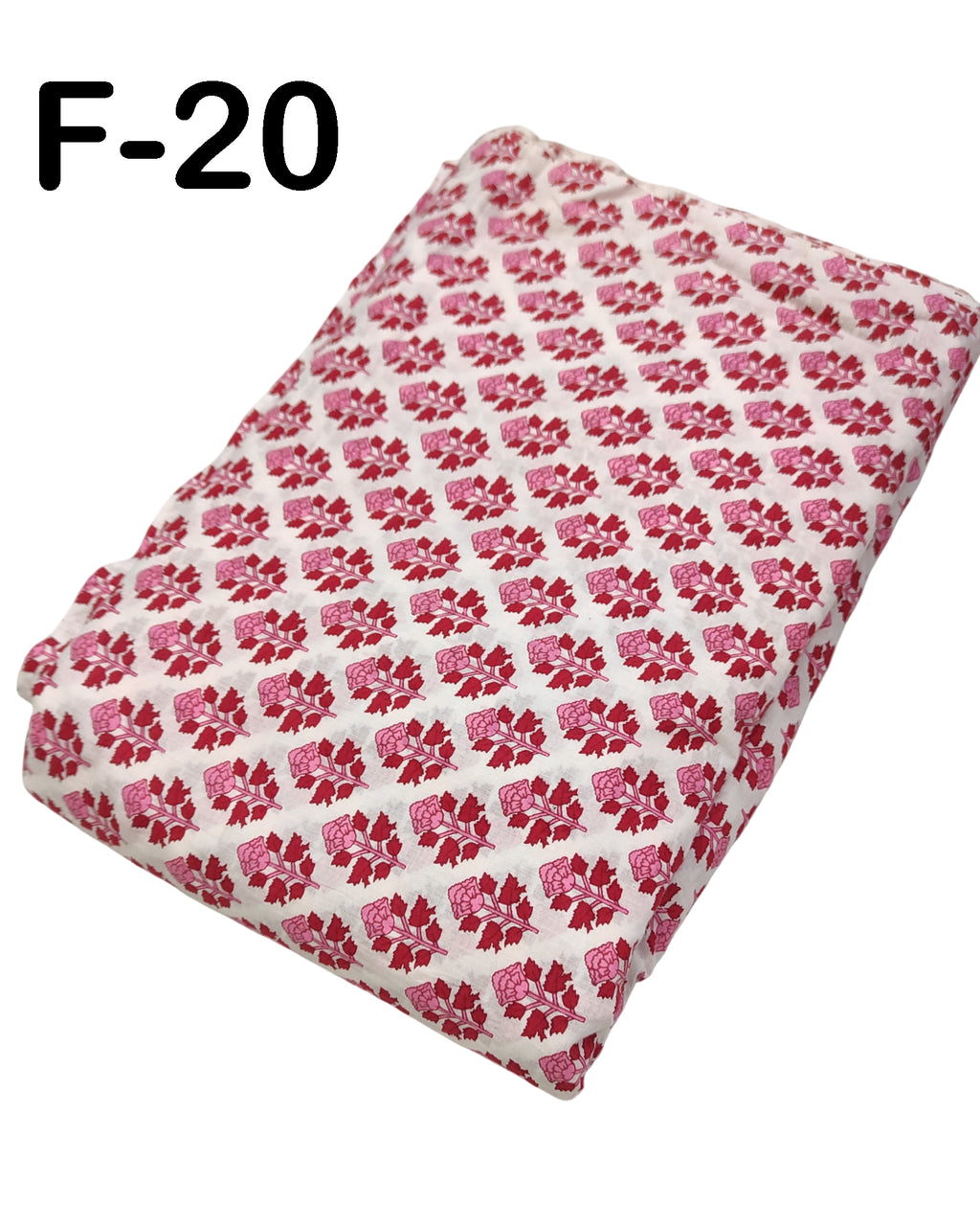 4 Meter Cotton Hand Printed Fabric F-20 JP