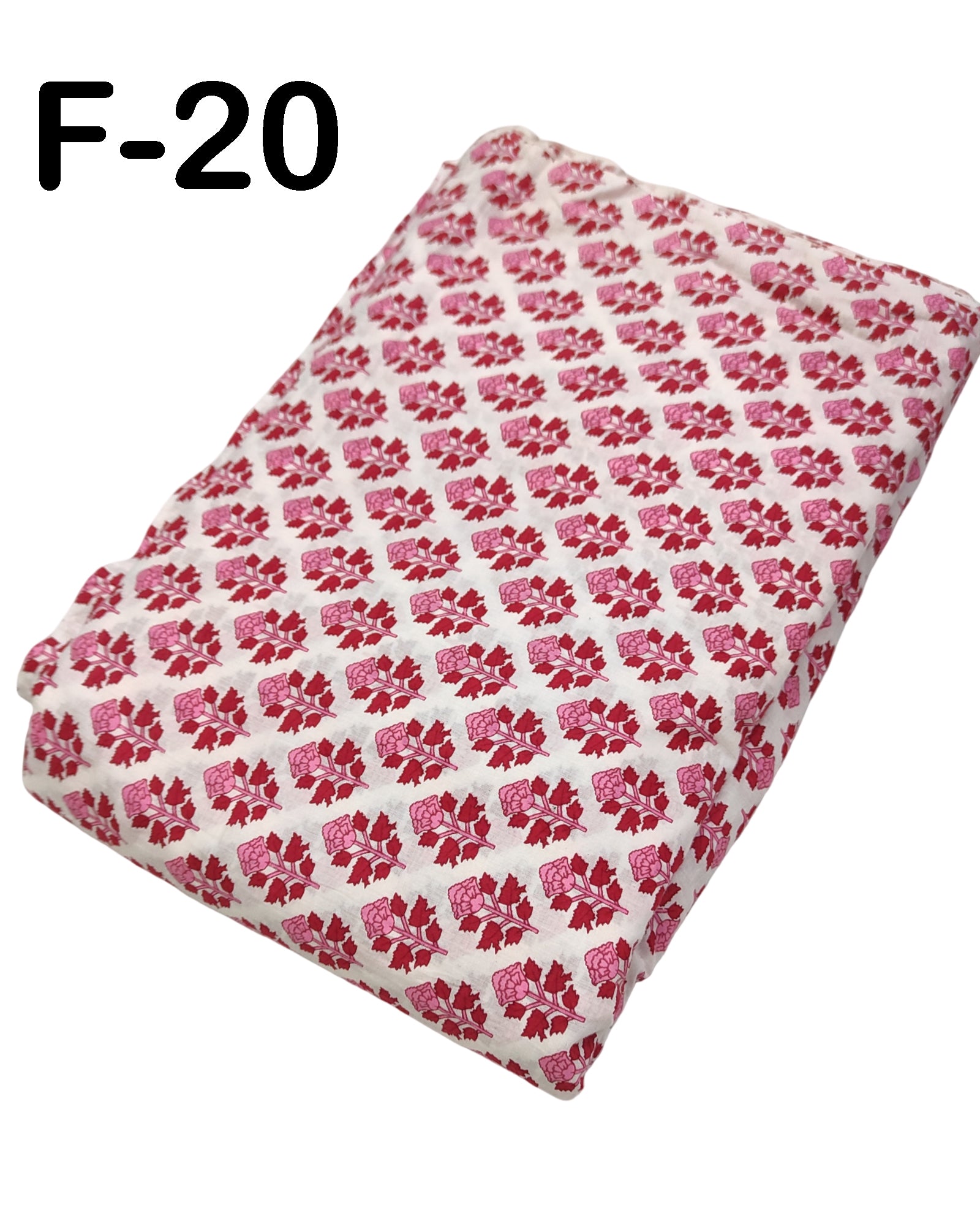 4 Meter Cotton Hand Printed Fabric F-20 JP