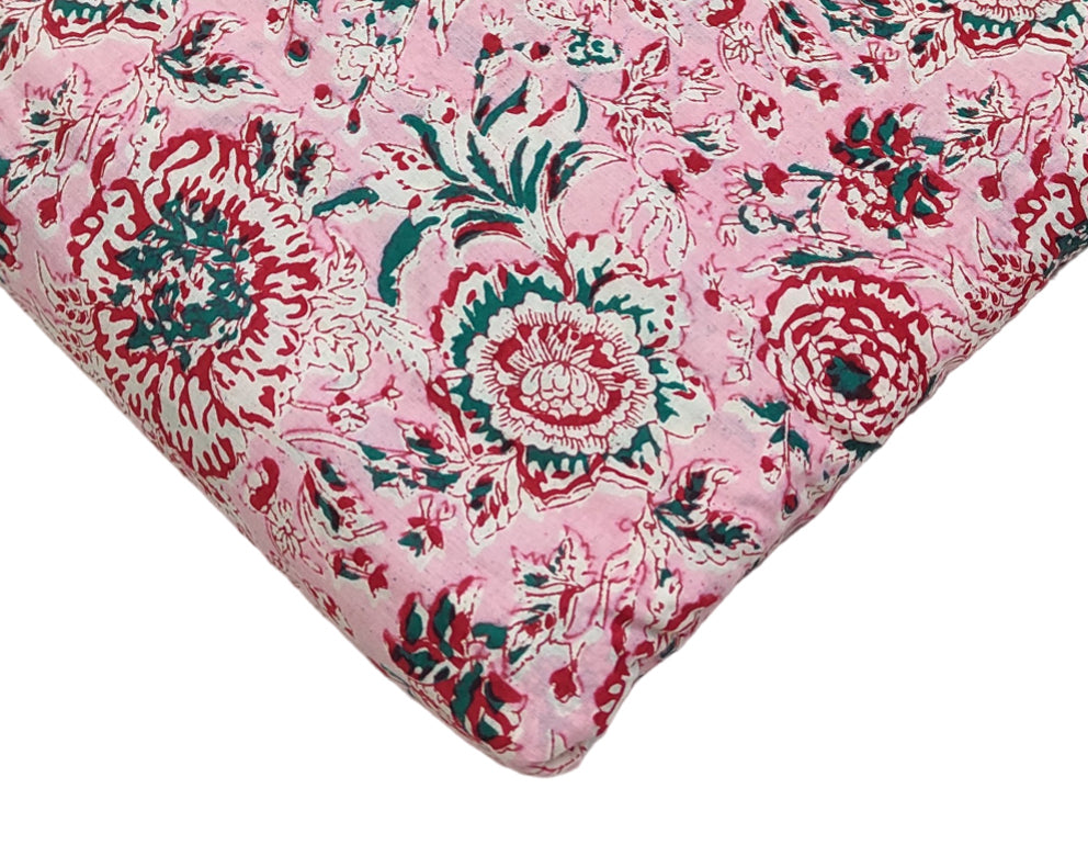 4 Meter Cotton Hand Printed Fabric F-23 JP